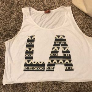 “LA” crop top